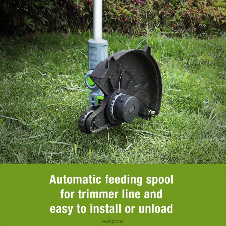 20V Cordless String Trimmer / Edger 12-inch with 2Ah Lithium-Ion Battery 1 Hour Quick Charger 16.4ft Trimmer Line Included 8884L293 Helpful WORKPRO Tool
