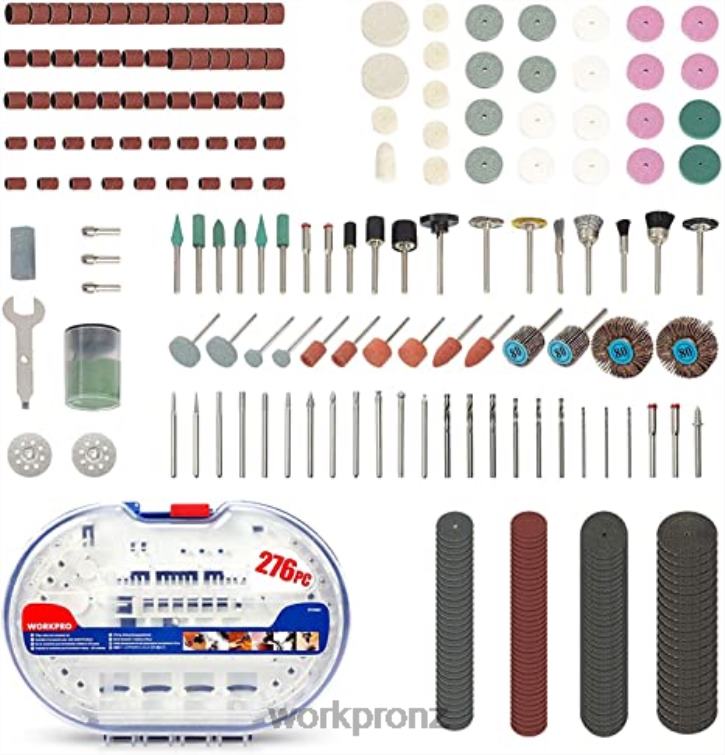 12V Cordless Rotary Tool Kit & 276-piece Rotary Tool Accessories Kit & 8-Piece Clamp Set & 4-in-1 Staple Gun Kit 8884L317 Morden WORKPRO Tool