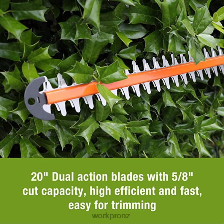 20V Cordless Hedge Trimmer & 2 in 1 Handheld Hedge Trimmer & 2-Piece Pruning Shears & Garden Knee Pads 8884L320 Morden WORKPRO Tool