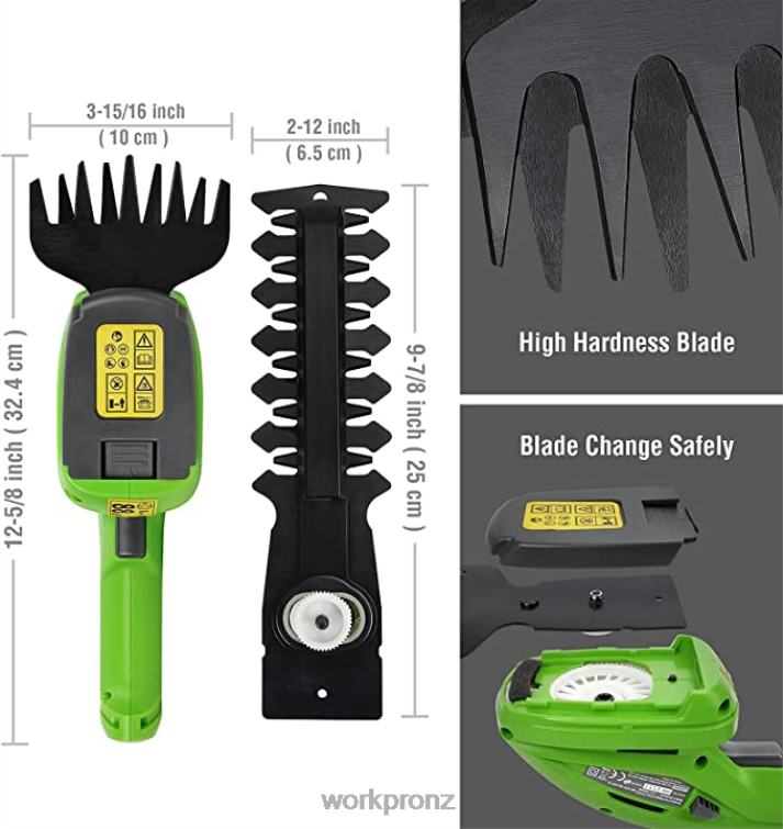 20V Cordless Hedge Trimmer & 2 in 1 Handheld Hedge Trimmer & 2-Piece Pruning Shears & Garden Knee Pads 8884L320 Morden WORKPRO Tool