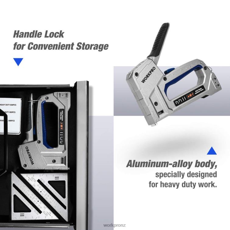 Face Clamp & 12V Cordless Drill and Home Tool Kit & 10 Pcs Pro Spade Drill Bit Set & 4-in-1 Staple Gun Heavy-Duty 8884L318 Useful WORKPRO Tool