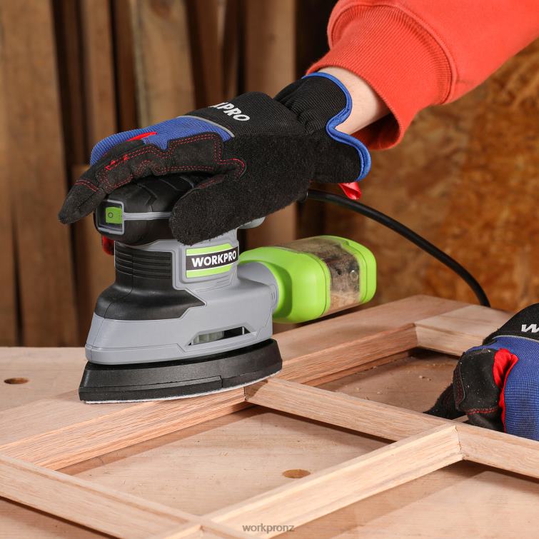 1.6 Amp Detail Sander, 13000 OPM Compact Electric Sander with Dust Collector 8884L239 Helpful WORKPRO Tool