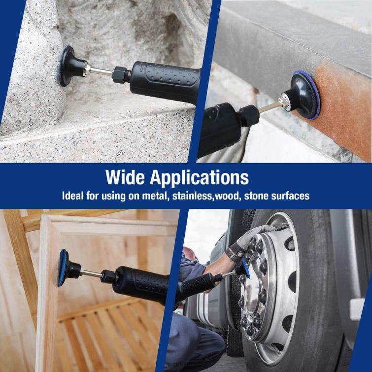 101 Pcs Sanding Discs Set 2 inch Discs with 1/4 inch Holder 8884L193 Useful WORKPRO Tool