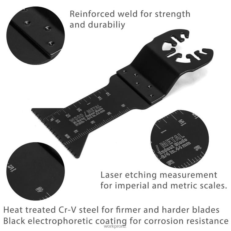 25 Pcs Oscillating Saw Blades, Cutting Blade, Universal Multitool Accessory for Sanding, Grinding, and Cutting 8884L200 Morden WORKPRO Tool