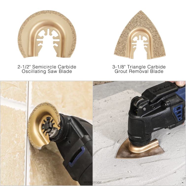 25 Pcs Oscillating Saw Blades, Cutting Blade, Universal Multitool Accessory for Sanding, Grinding, and Cutting 8884L200 Morden WORKPRO Tool