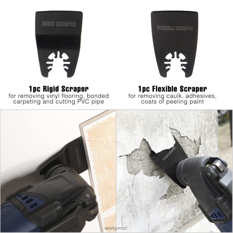 25 Pcs Oscillating Saw Blades, Cutting Blade, Universal Multitool Accessory for Sanding, Grinding, and Cutting 8884L200 Morden WORKPRO Tool