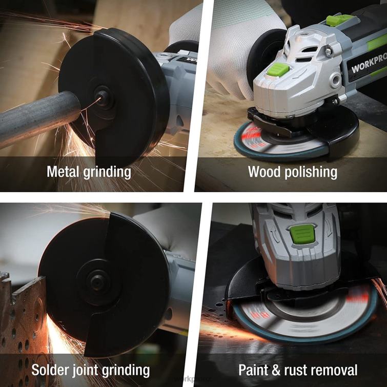 5 Pack Zirconia Flap Disc, Angle Grinder Sanding Disc, 4-1/2 inch Grinding Wheels 8884L206 Useful WORKPRO Tool