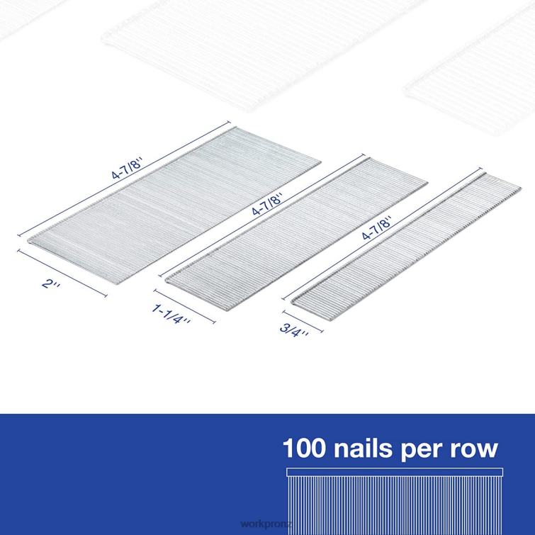 6000 Count Universal 18 Gauge Brad Nails for Pneumatic Electric Brad Nailer 8884L207 Helpful WORKPRO Tool