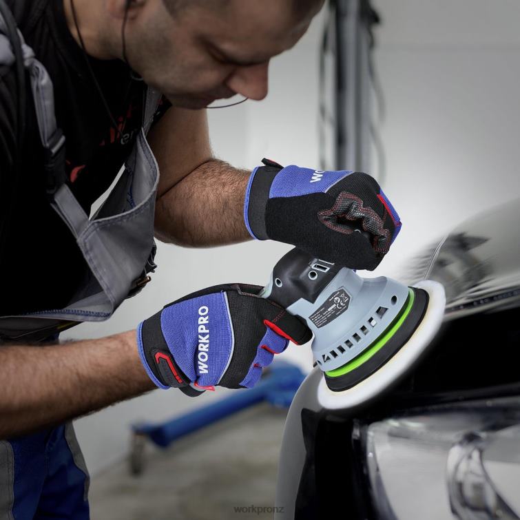 6-Inch Dual Action Cordless Car Buffer Polisher with 2 pcs 12V Rechargeable Battery 8884L238 Morden WORKPRO Tool