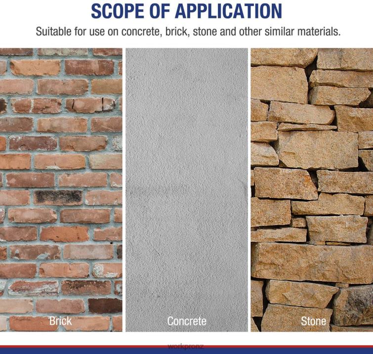 8 Pcs SDS-plus Drill Bit Set, Carbide Tip, SDS+ Rotary Hammer Drill Bit Set with Storage Case for Brick, Cement, Stone & Concrete 8884L205 Useful WORKPRO Tool