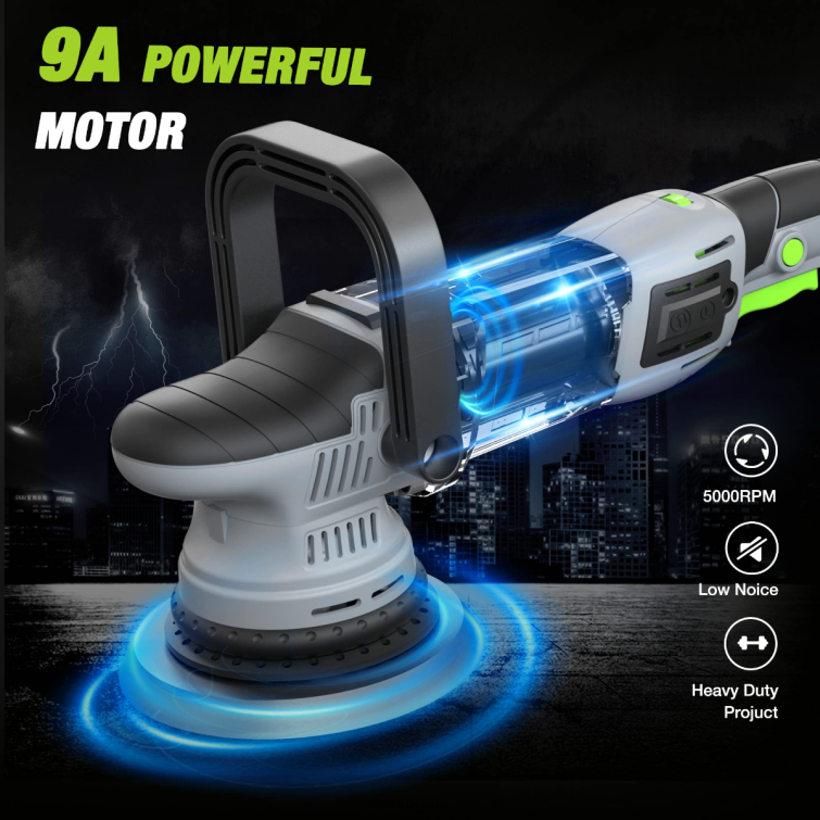 Buffer Polisher, 6-inch 1080W Dual Action Random Orbital Polish Kit 8884L240 Morden WORKPRO Tool