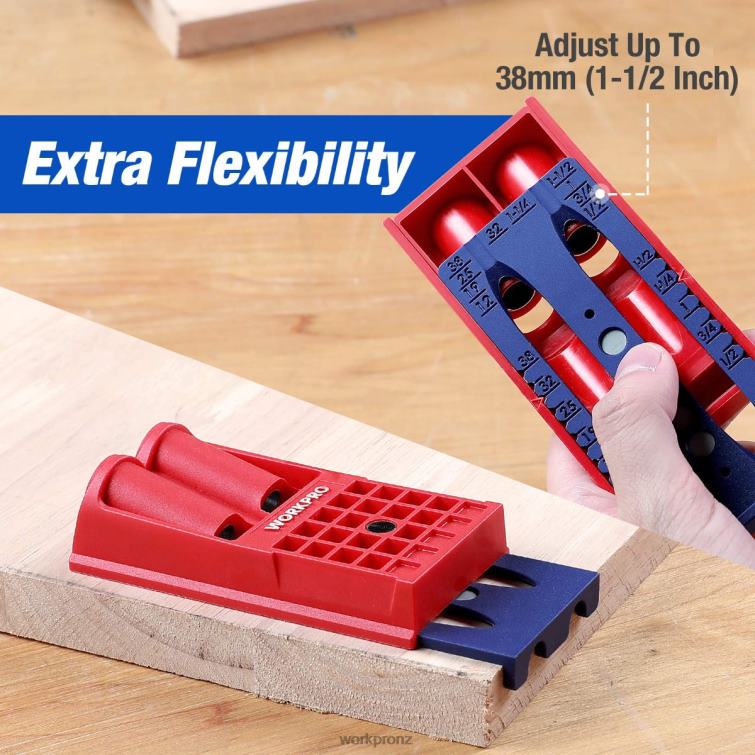 Plastic Plugs Coarse Square Driver Screws Pocket Hole Jig Kit 8884L201 Morden WORKPRO Tool