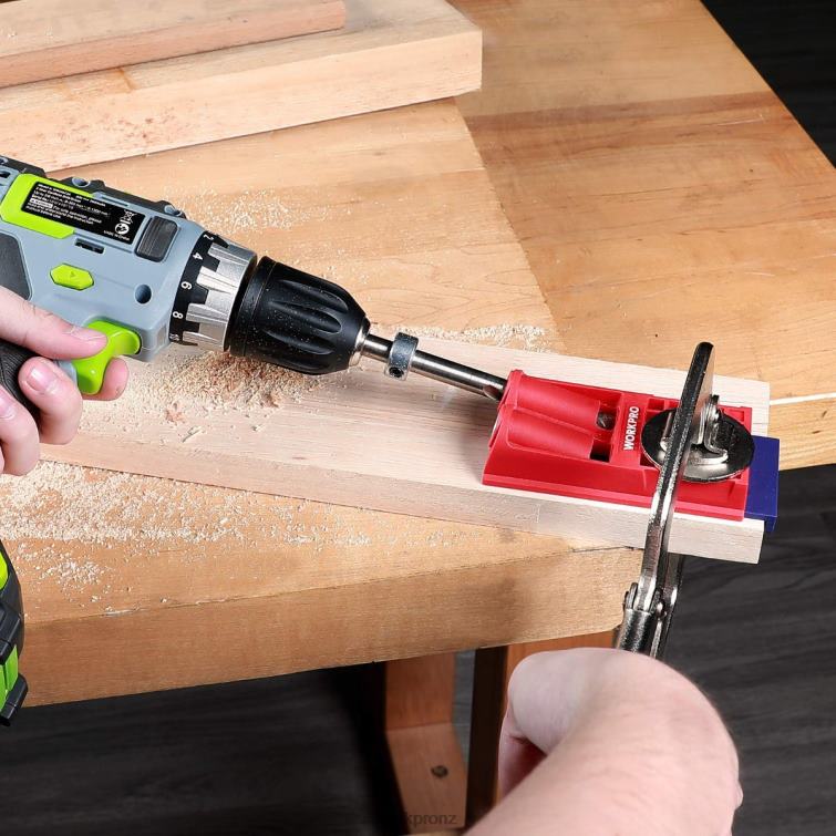 Plastic Plugs Coarse Square Driver Screws Pocket Hole Jig Kit 8884L201 Morden WORKPRO Tool