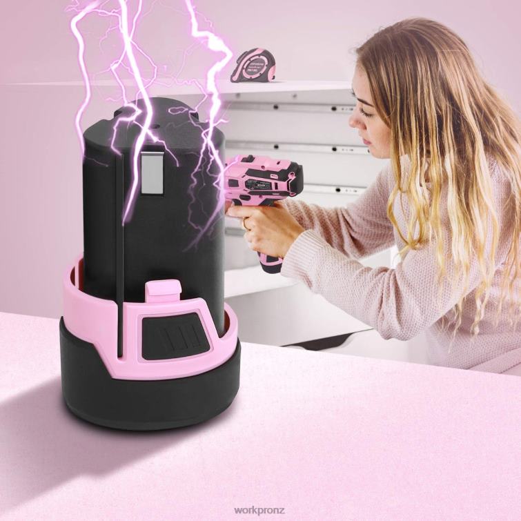 12V Lithium-ion Replacement Battery for 12V Cordless Drill Driver 8884L223 Pink WORKPRO Tool