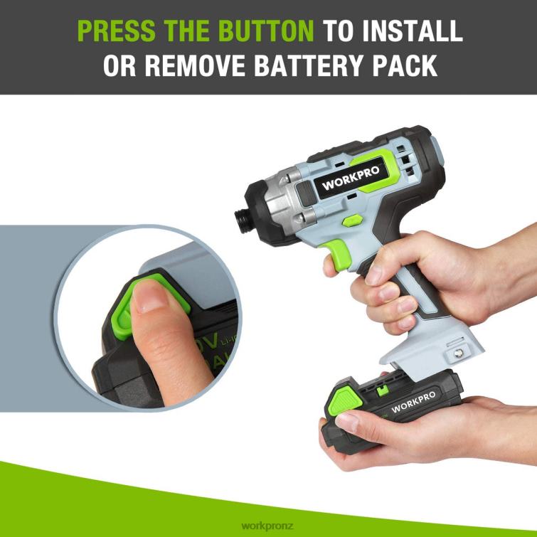 20V 2.0Ah Lithium-ion Battery Pack 8884L218 Morden WORKPRO Tool