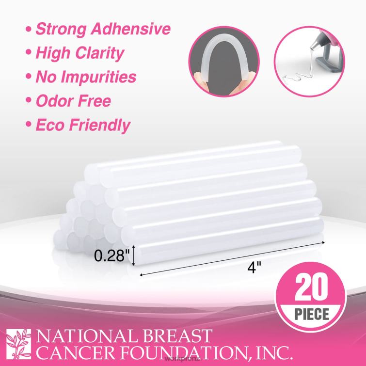 Mini Hot Glue Gun Kit with 20 Pcs Hot Glue Sticks 8884L162 Pink/White WORKPRO Tool