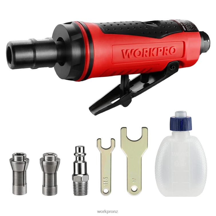 Air Die Grinder, 1/4-Inch Pneumatic Straight Die Grinder, 25000RPM, Air-Powered Die Grinder 8884L183 New WORKPRO Tool