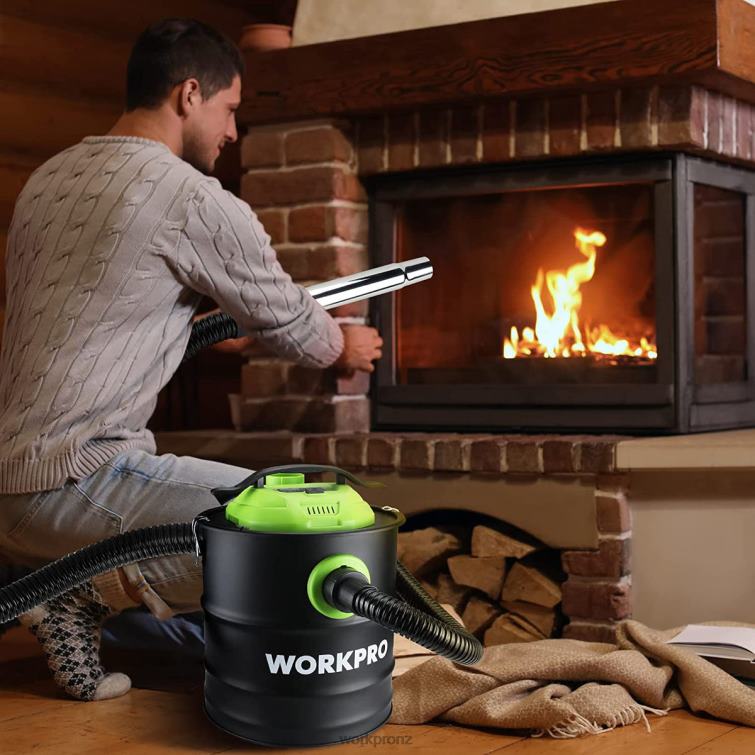 5.2 Gallon Ash Vacuum, 5.5 Peak Horsepower Ash Vac Cleaner with HEPA Filter 8884L212 Helpful WORKPRO Tool