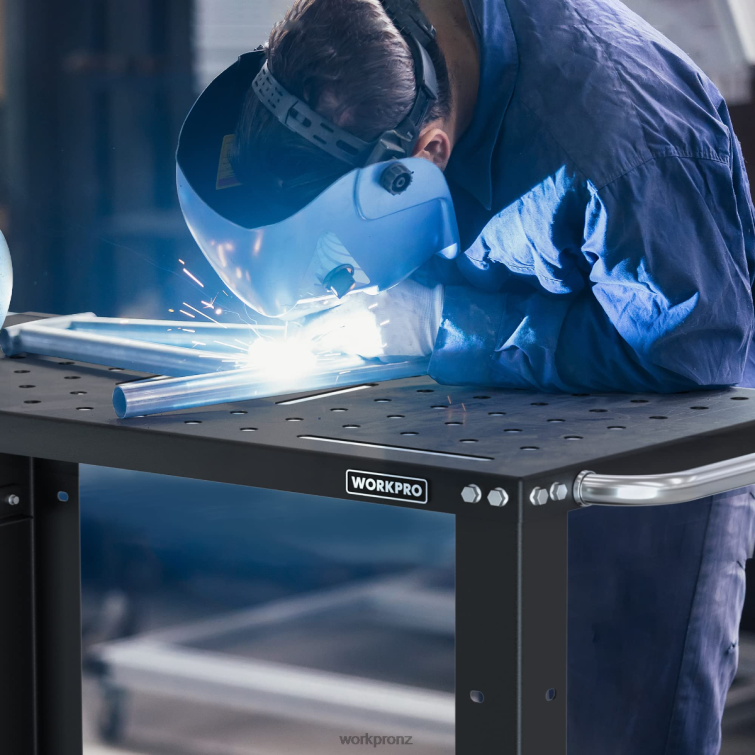 Portable Welding Table, 1200 lbs Load Capacity, Nitriding Tabletop 8884L13 New WORKPRO Storage