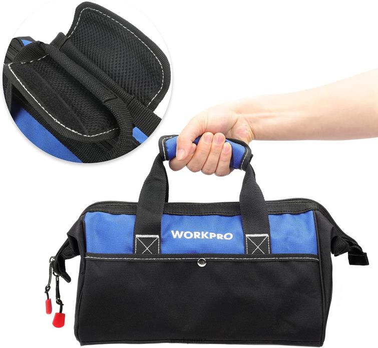 13-inch Wide Mouth Tool Tote Bag 8884L28 Useful WORKPRO Storage
