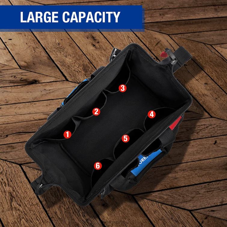 14-inch Tool Bag, Multi-pocket Tool Organizer with Adjustable Shoulder Strap 8884L31 Useful WORKPRO Storage