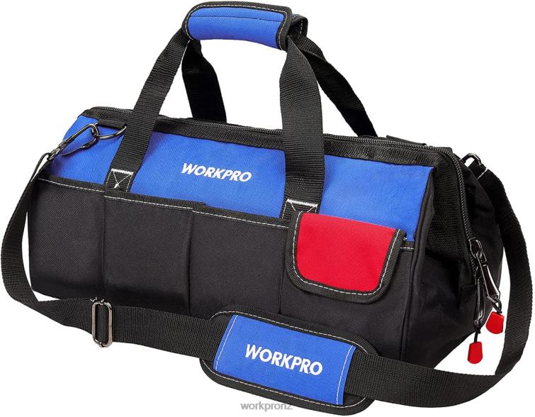 18-inch Close Top Wide Mouth Storage Tool Bag with Adjustable Shoulder Strap 8884L27 Useful WORKPRO Storage