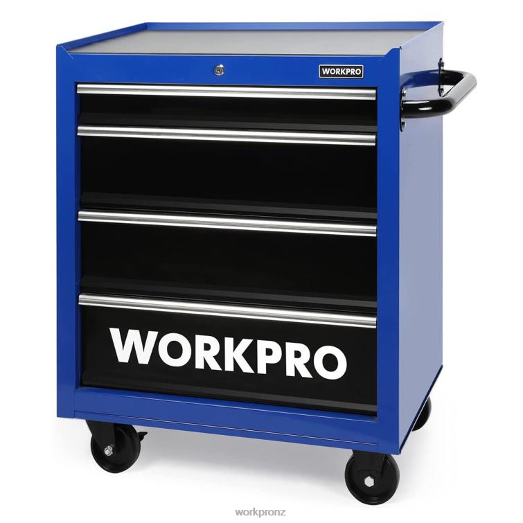 4-Drawer Tool Chest, 26-Inch Rolling Metal Tool Storage Cabinet with Casters, Locking System, Drawer Liner, 450 lbs Load Capacity 8884L17 Morden WORKPRO Storage