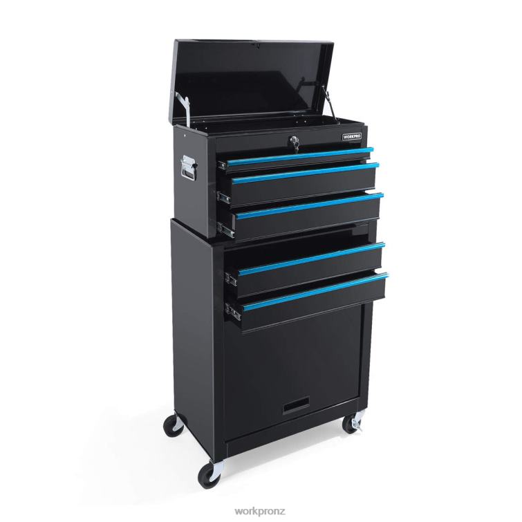 5-Drawer Rolling Tool Chest, Sliding Metal Drawer Rolling Tool Storage Cabinet 8884L18 Useful WORKPRO Storage