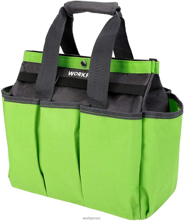 Garden Tool Bag, Garden Tote Storage Bag with 8 Pockets, Home Organizer for Indoor and Outdoor Gardening 8884L256 Pink/Green WORKPRO Storage