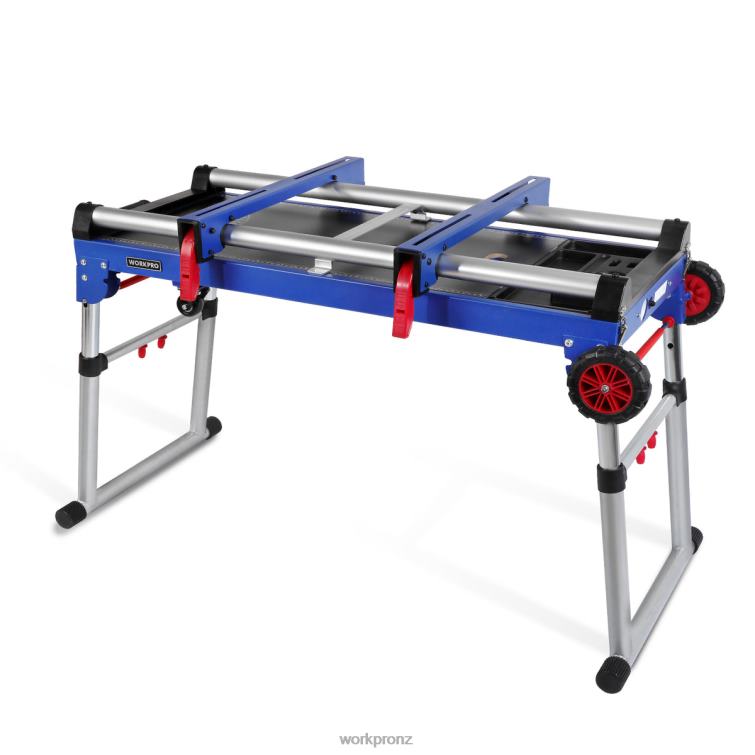 Miter Saw Stand 5-in-1 Portable Workbench with Detachable Miter Saw Stand & Height Adjustable Legs 8884L2 Useful WORKPRO Storage